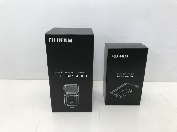 送料無料 ★未使用品 FUJIFILM クリップオンフラッシュ EF-X500とEF-X500用バッテリーパック EF-BP1セット