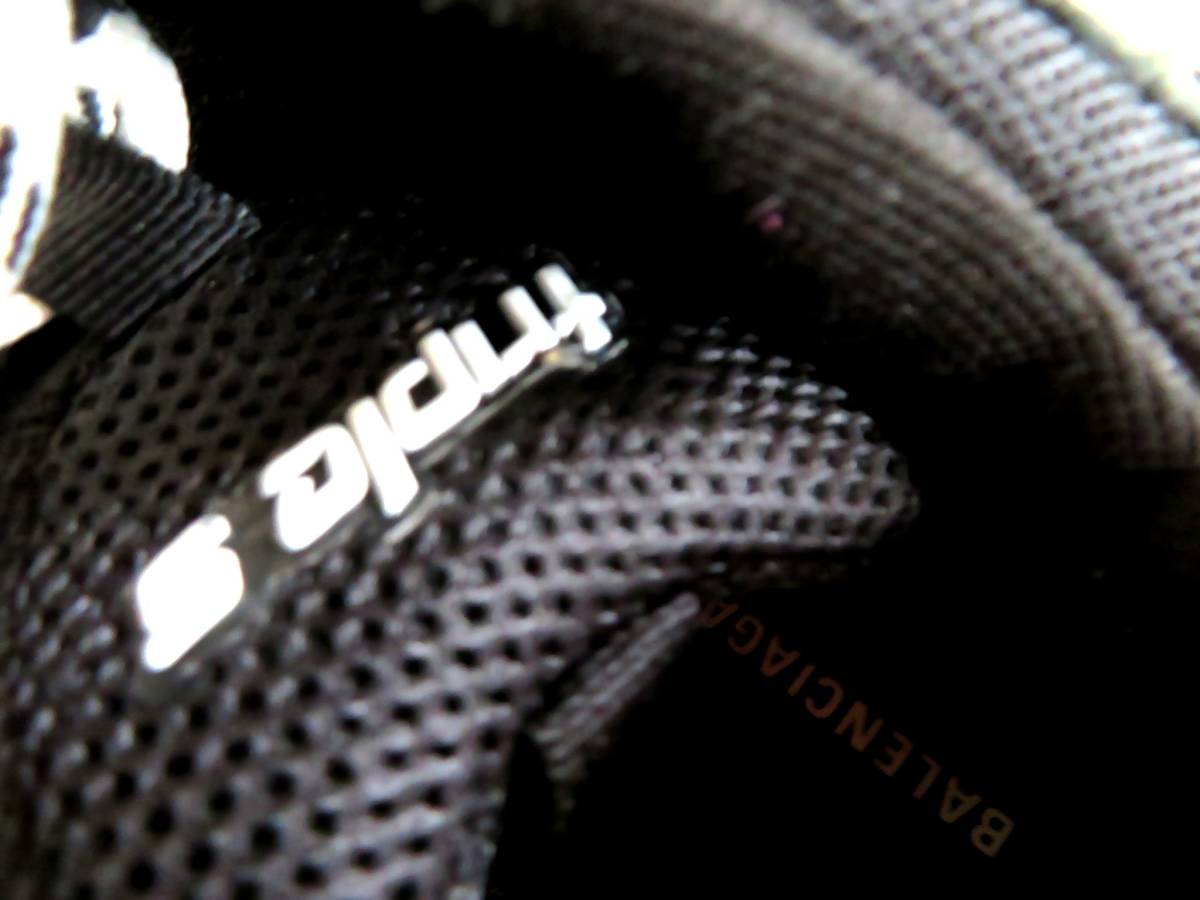 ●【ト葛】①バレンシアガ シューズ TRIPLE S 24㎝ BALENCIAGA スニーカー 靴 ブラック 黒 CE530ZZG59_画像8