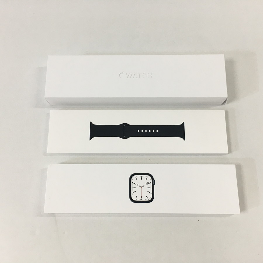【未使用品】 Apple MKMX3J/A Apple Watch Series 7 GPSモデル 41mm ミッドナイトアルミニウムケース バンド 【96-220713-MA-7-TEI】