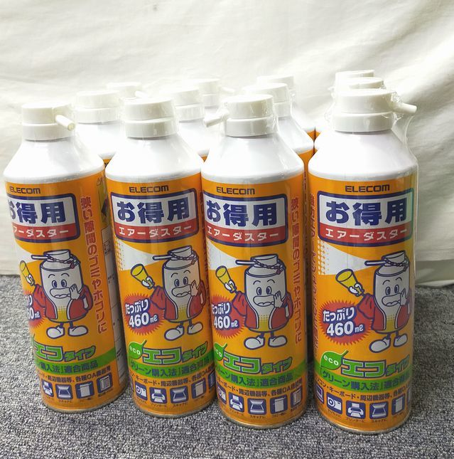 トラスト 未使用品 エレコム エアダスター AD-152MIXM 460ml 12本