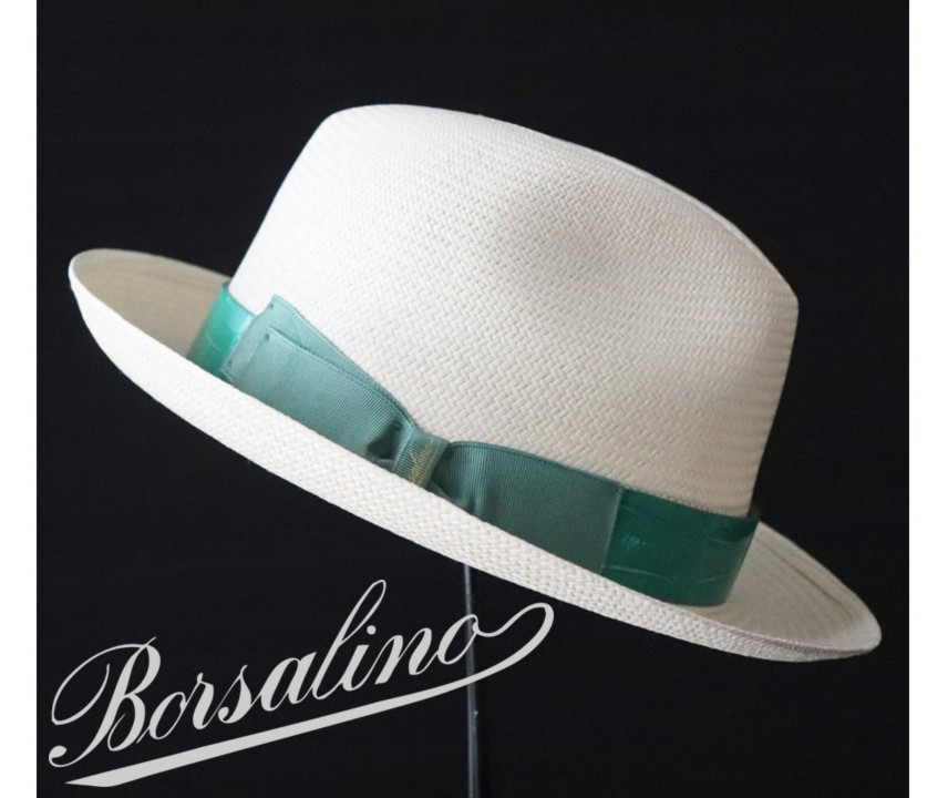 96,800円新品タグ付き【Borsalino ボルサリーノ 】希少！ワニ革