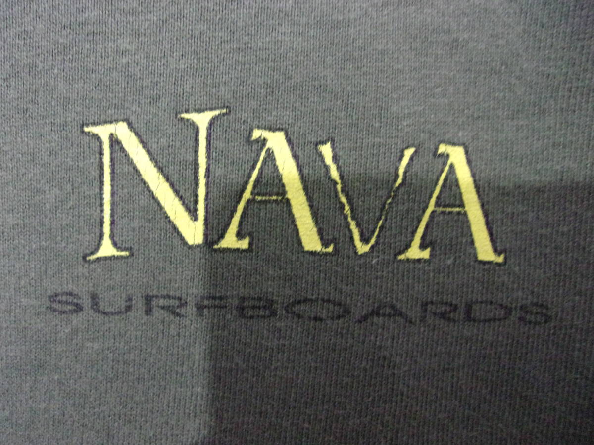 90's NAVA SURFBOARDS Tシャツ size M位 90年代 USA製 ナヴァサーフボード オールドサーフ 古着 Surfing サーフィン ウェア サーファー_画像6