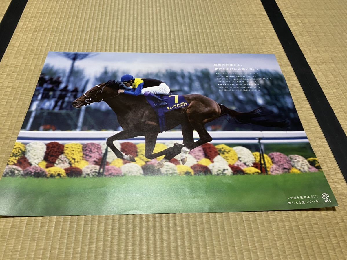 （20 ）競馬　ポスター　ディープインパクト　当時物　希少_画像1