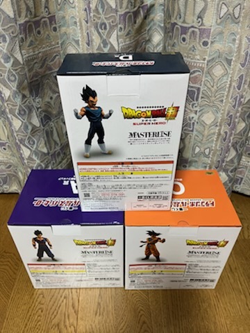 【新品未開封】一番くじ ドラゴンボール超スーパーヒーロー A C D賞 アルティメット悟飯 孫悟空 ベジータ フィギュア MASTERLISE _画像2