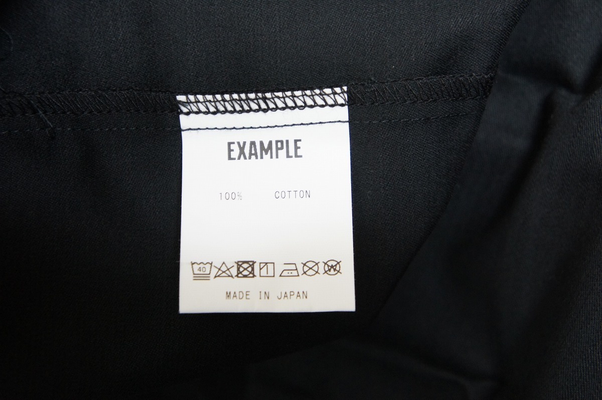 極美品 20AW EXAMPLE エグザンプル GBTG B.D.U SHIRT 長袖 ミリタリー シャツ ジャケット 黒 ブラック サイズL 720M_画像8