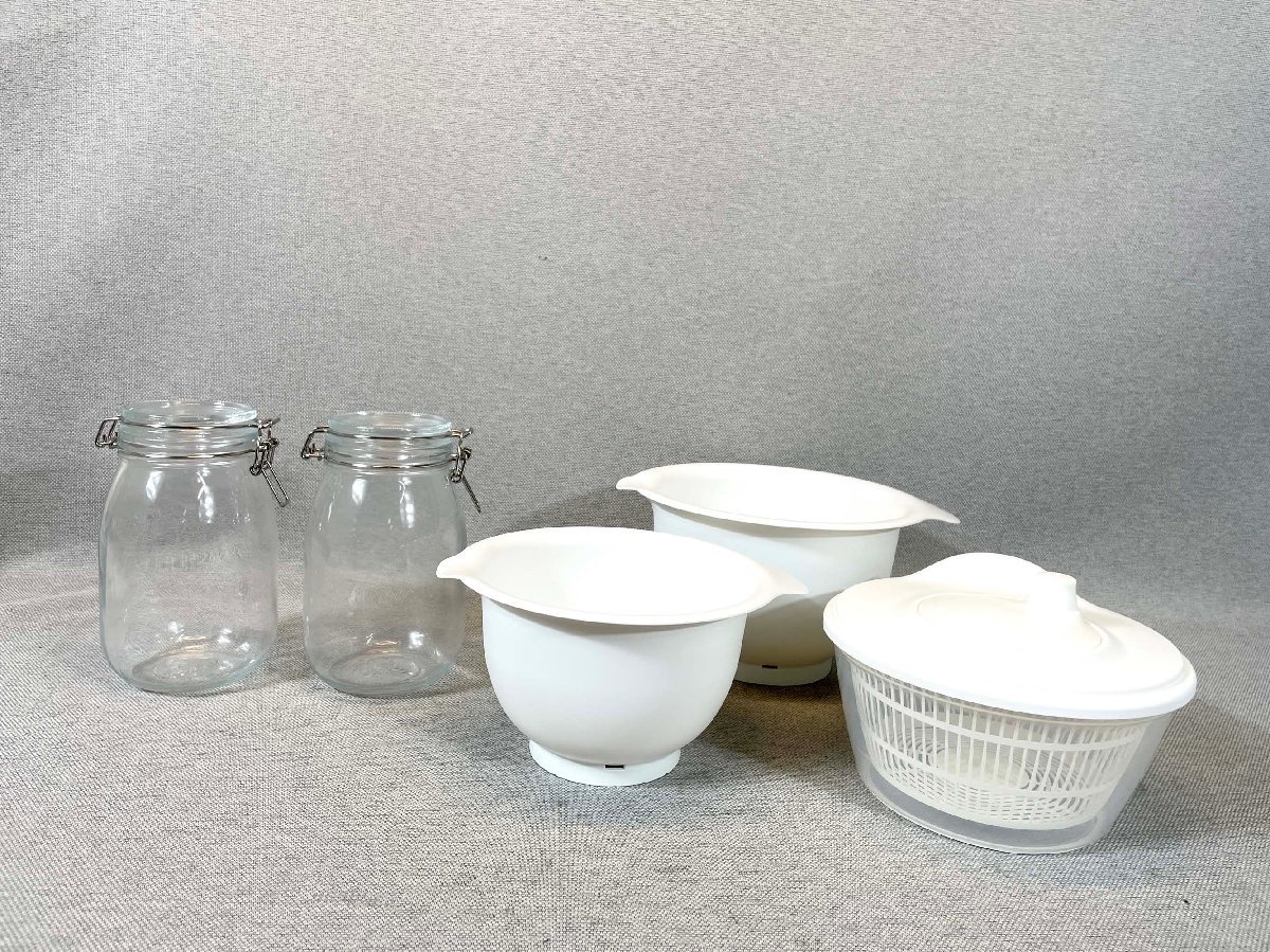 TS1598_Ts◆モデルR展示品◆IKEA他◆キッチン雑貨 アソート ◆ボウル小：W302 H158 D260◆ボウル小：W260 H135 D223◆_画像2