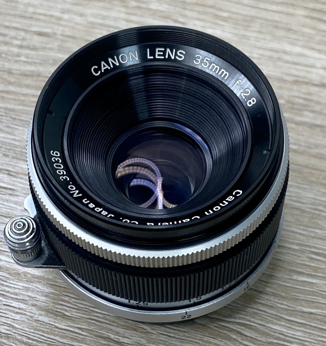 【良品】Canon 35mm f/2.8 Wide Angle L39 Leica Screw Mount L キヤノン ライカ スクリュー マウント 広角