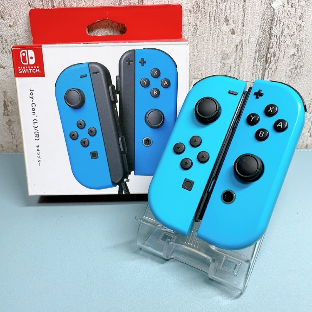 美品 人気カラー ネオンブルー Switch 左右セット ジョイコン 美品 人気カラー ネオンブルー Switch 左右セット ジョイコン