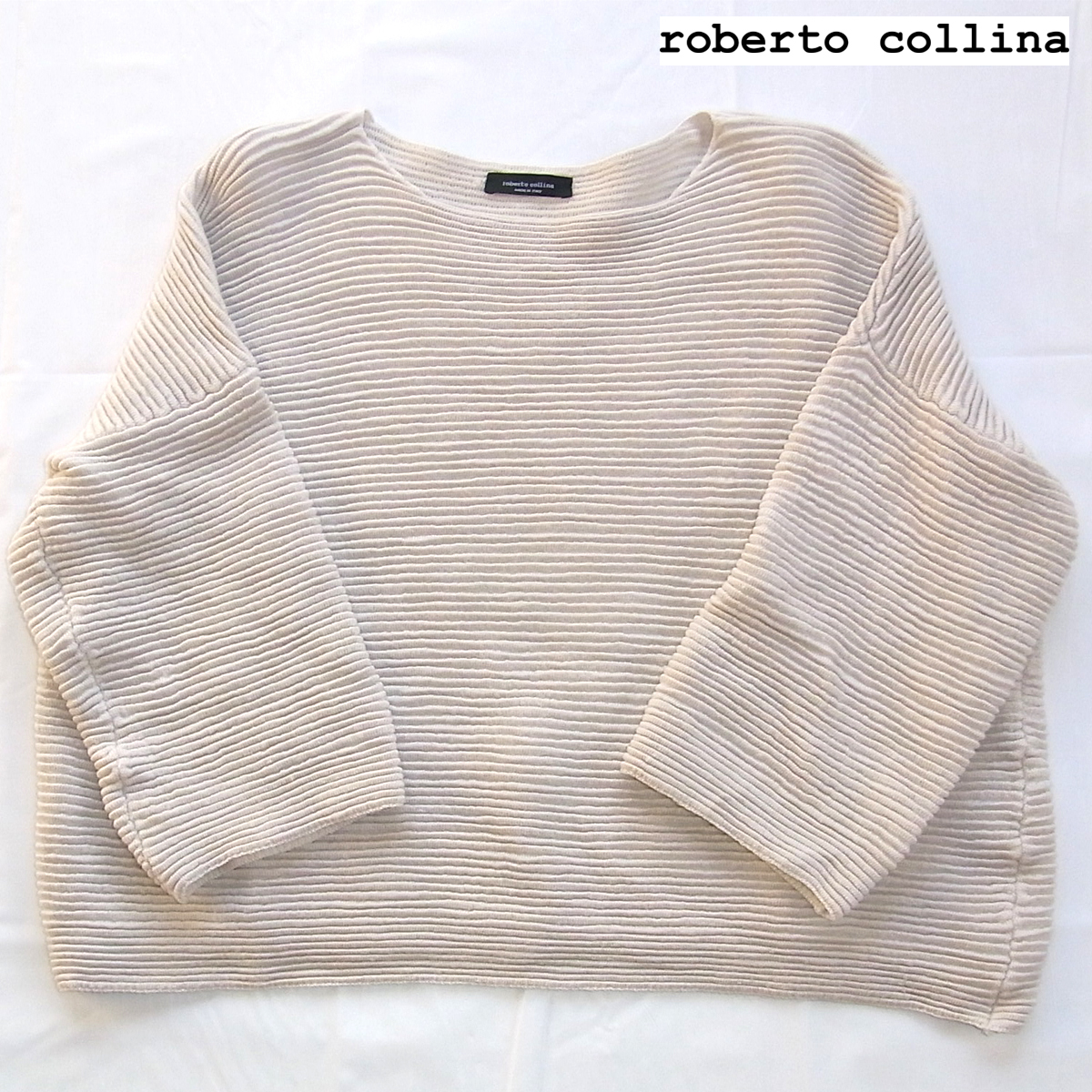 480円 超美品の roberto collina ロベルト コリーナ リブワイドニット セーター MERINO メリノウール ITALY イタリア製 480円 超美品の roberto collina ロベルト コリーナ リブワイドニット セーター MERINO メリノウール ITALY イタリア製