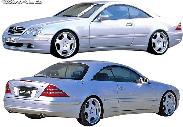 【M's】W215 C215 ベンツ CLクラス 前期 後期 (1999y-2005y) WALD Executive Line サイドステップ 左右 ／ ヴァルド バルド エアロ パーツ_画像7