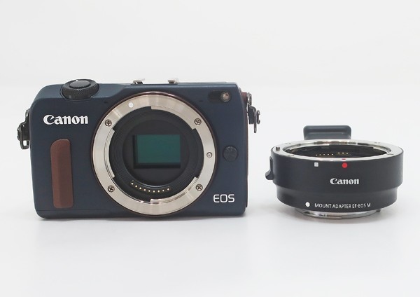 ◇【Canon キヤノン】EOS M2 ボディ + EF-EOS M マウントアダプター 