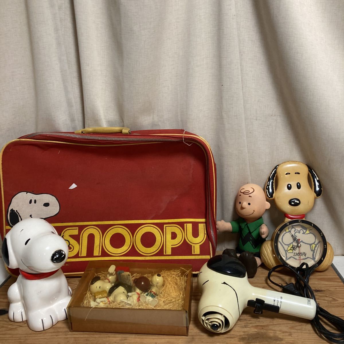 ビンテージ ピーナッツA チャーリーブラウン 頭/ソフビ スヌーピー