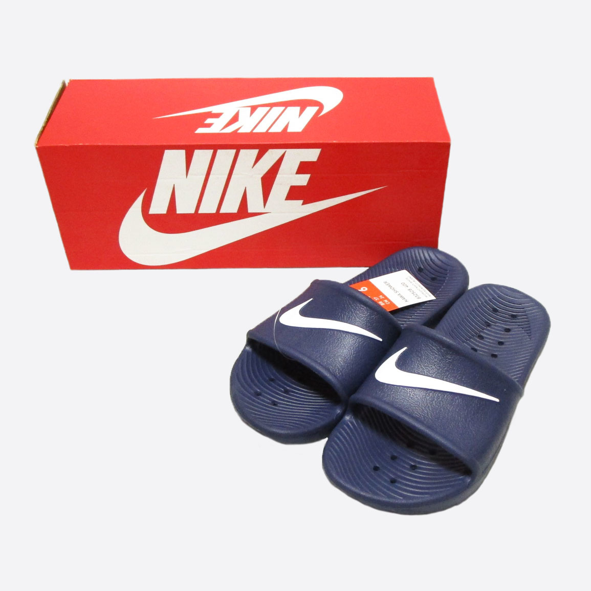 *SALE*NIKE/ Nike *Kawa Shower/ leather shower (Midnight Navy/White/6/24cm)