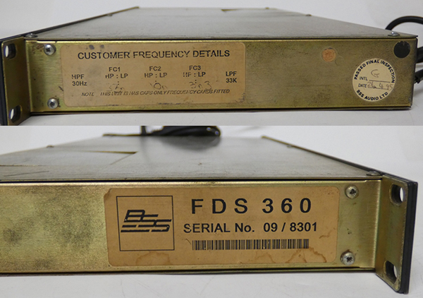 □BSS チャンネルデバイダー FDS-360/FDS360 ジャンク品 □BSS チャンネルデバイダー FDS-360/FDS360 ジャンク品