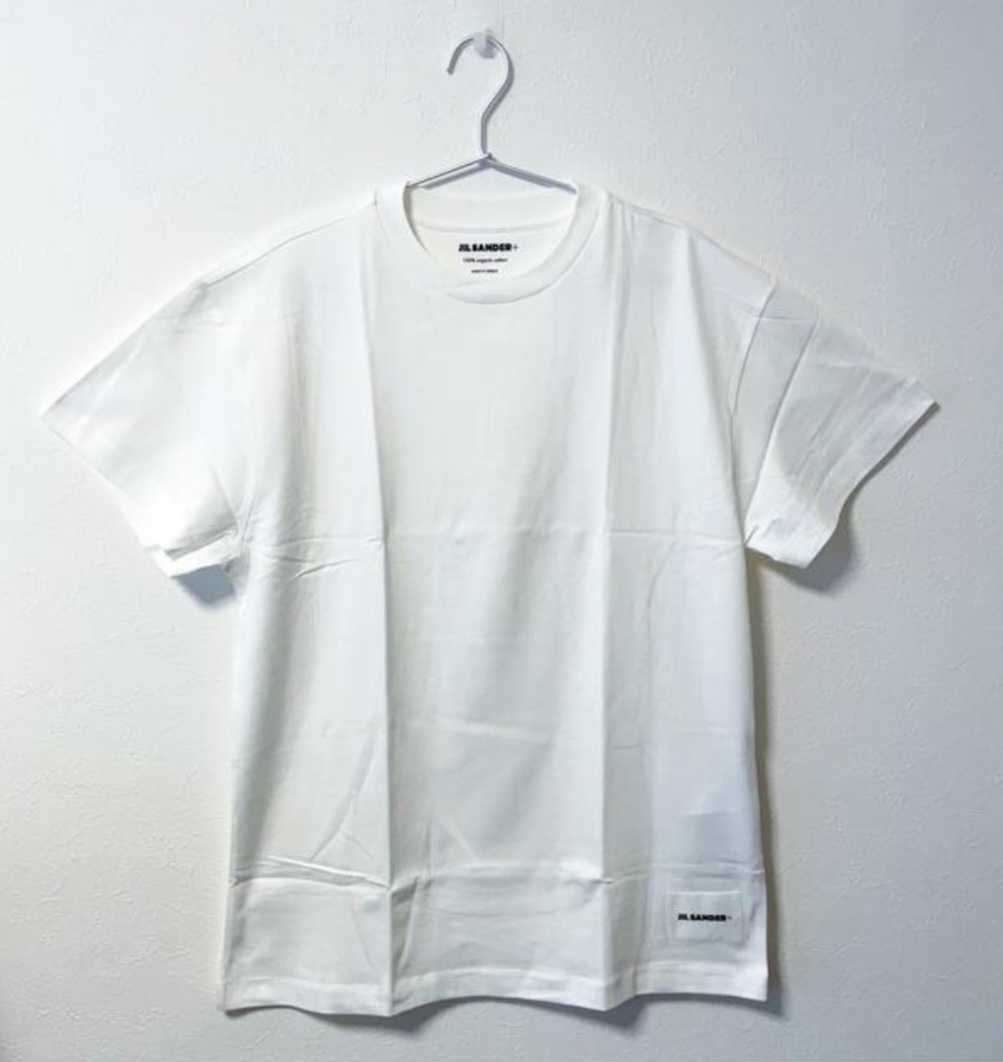 登坂着 JIL SANDER Cotton Jersey T-shirt Lサイズ Large White 