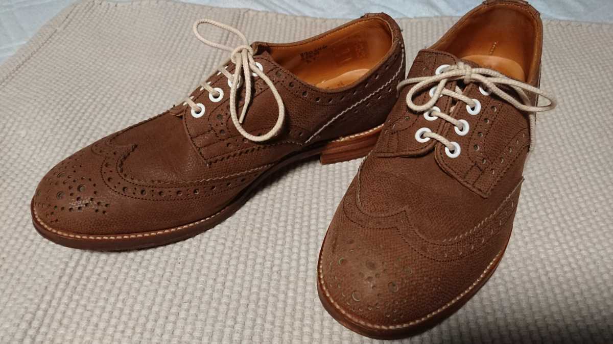 TRICKER'S DERBY SHOES WITH WHITE EYELET uk8 5 トリッカーズ