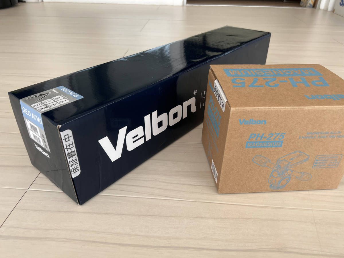 新品　Velbon　カーボン三脚　GEO N740　＋ Velbon　雲台PH-275　約16万円_画像2