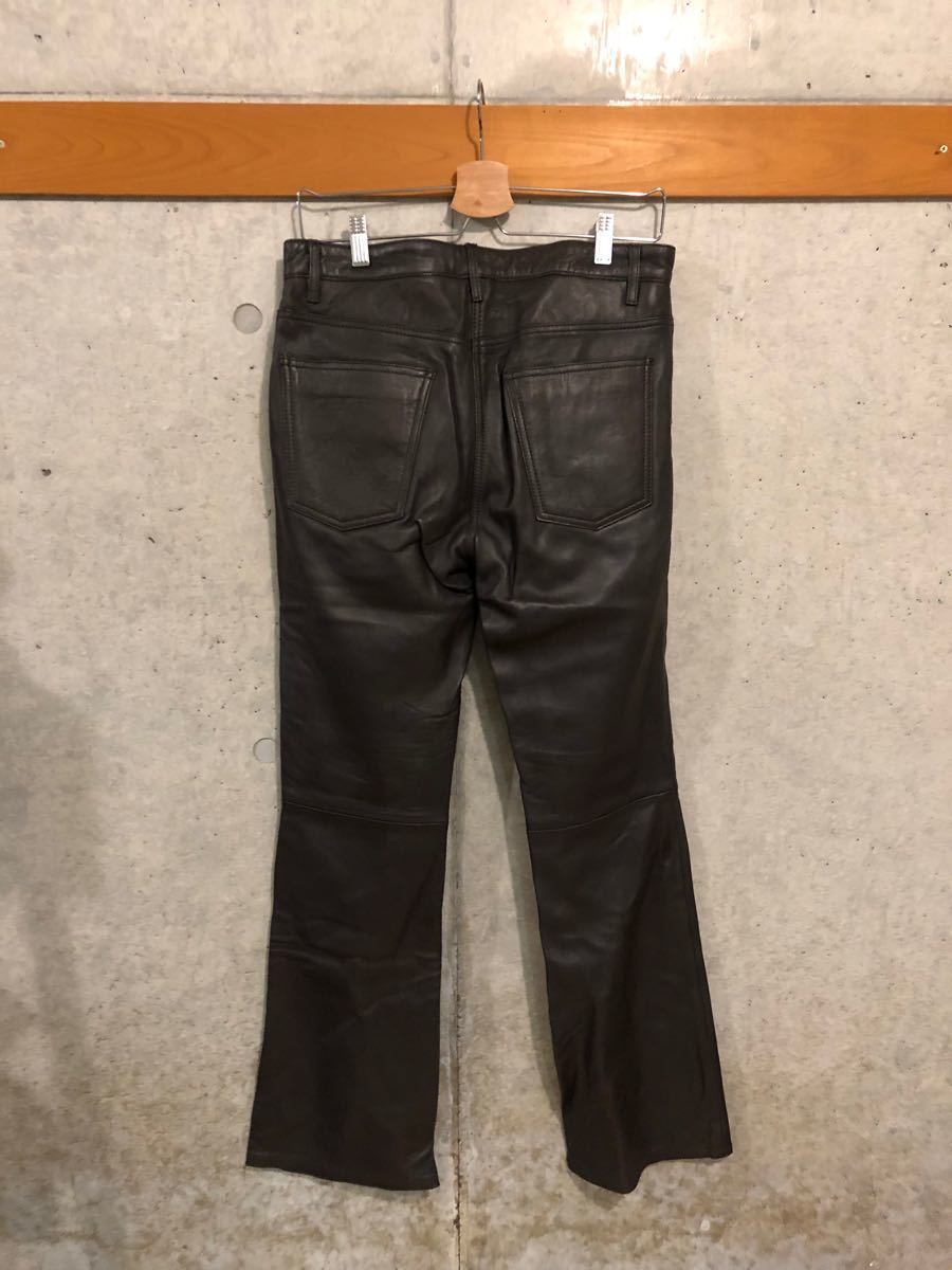 22AW ZARA リアルレザーフレアパンツ ブラウン 38 新品未使用 22AW ZARA リアルレザーフレアパンツ ブラウン 38 新品未使用