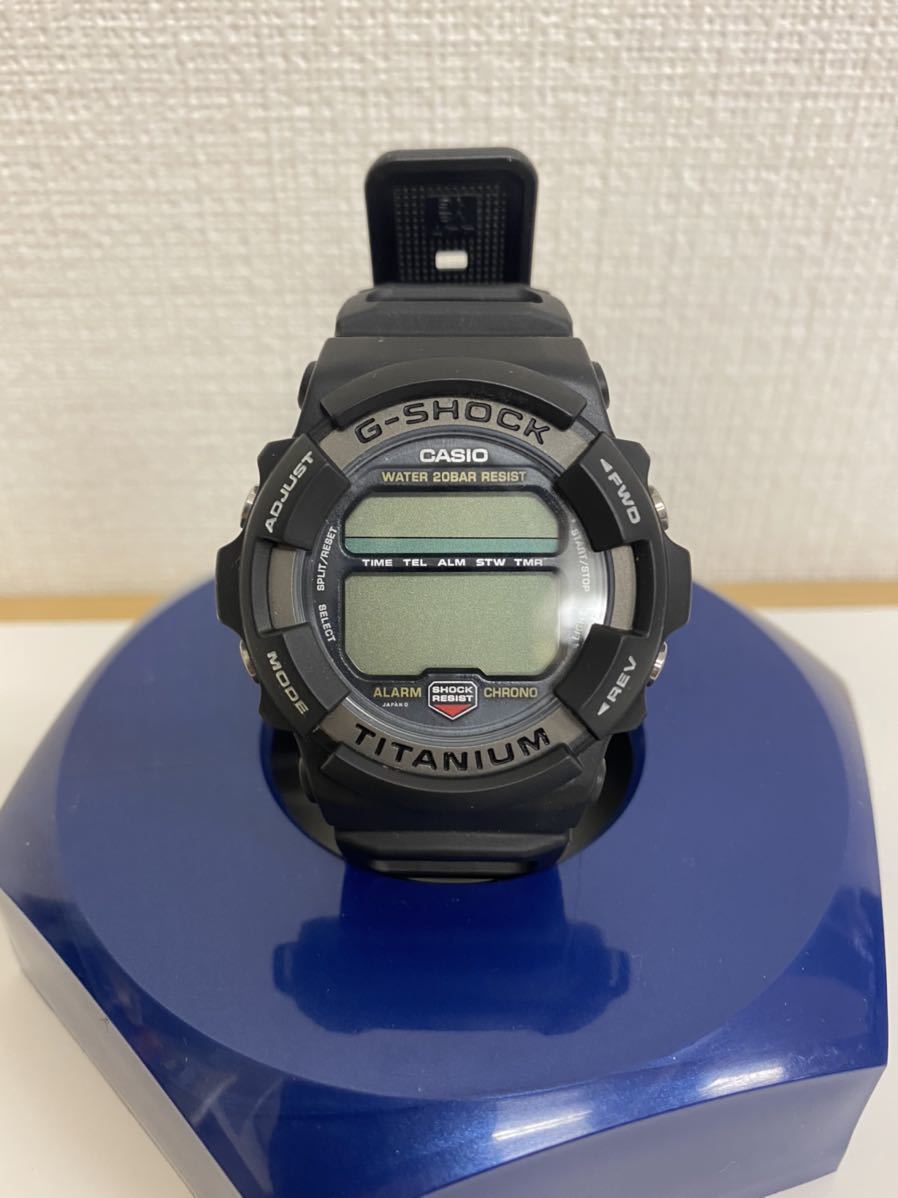 CASIO G-SHOCK MR-G MRG-1Z-1 ブラックチタンケースモデル スクリューバック ブラック シルバー メモリー機能_画像1