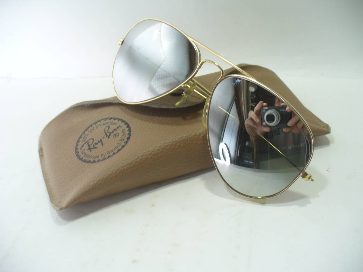 B&L◇Ray-Ban/レイバン アビエーター ミラーレンズ 58□14 ティア