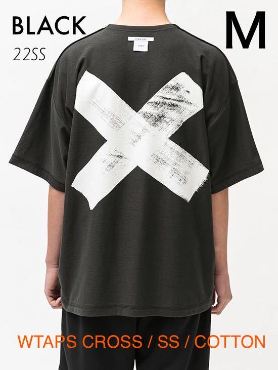 新品未使用】22SS WTAPS CROSS SS COTTON 黒M ( ダブルタップス半袖T