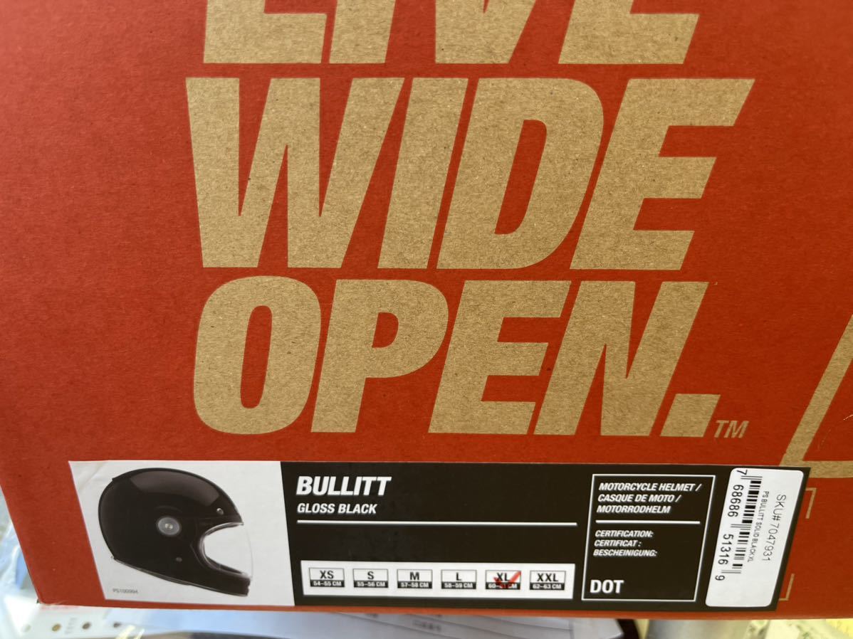 BELL BULLITT ［GLOSS BLACK］XL［60-61cm］ フルフェイスヘルメット 新品_画像10