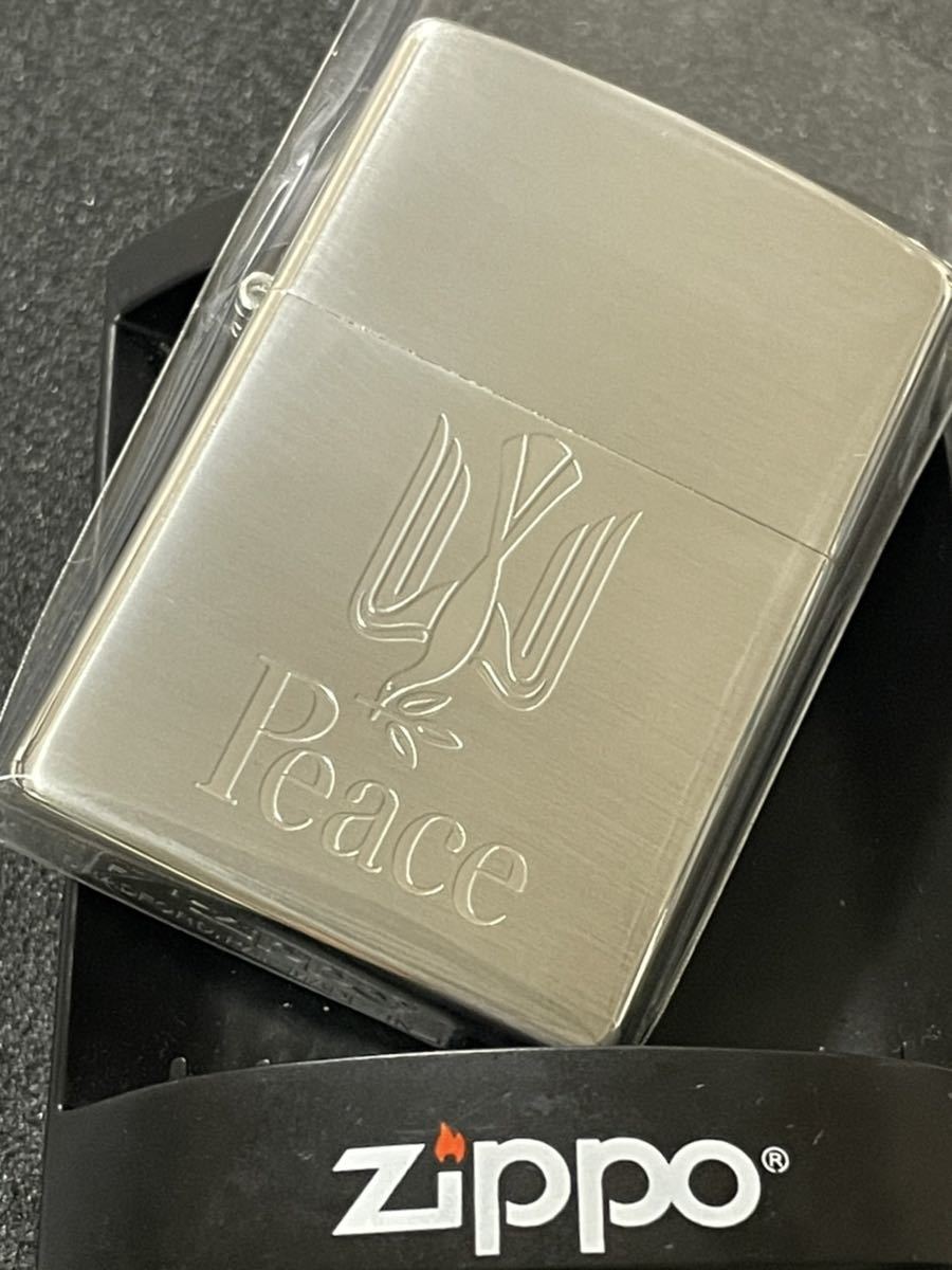 Peace シルバー ジッポライター 両面刻印 希少品 未使用