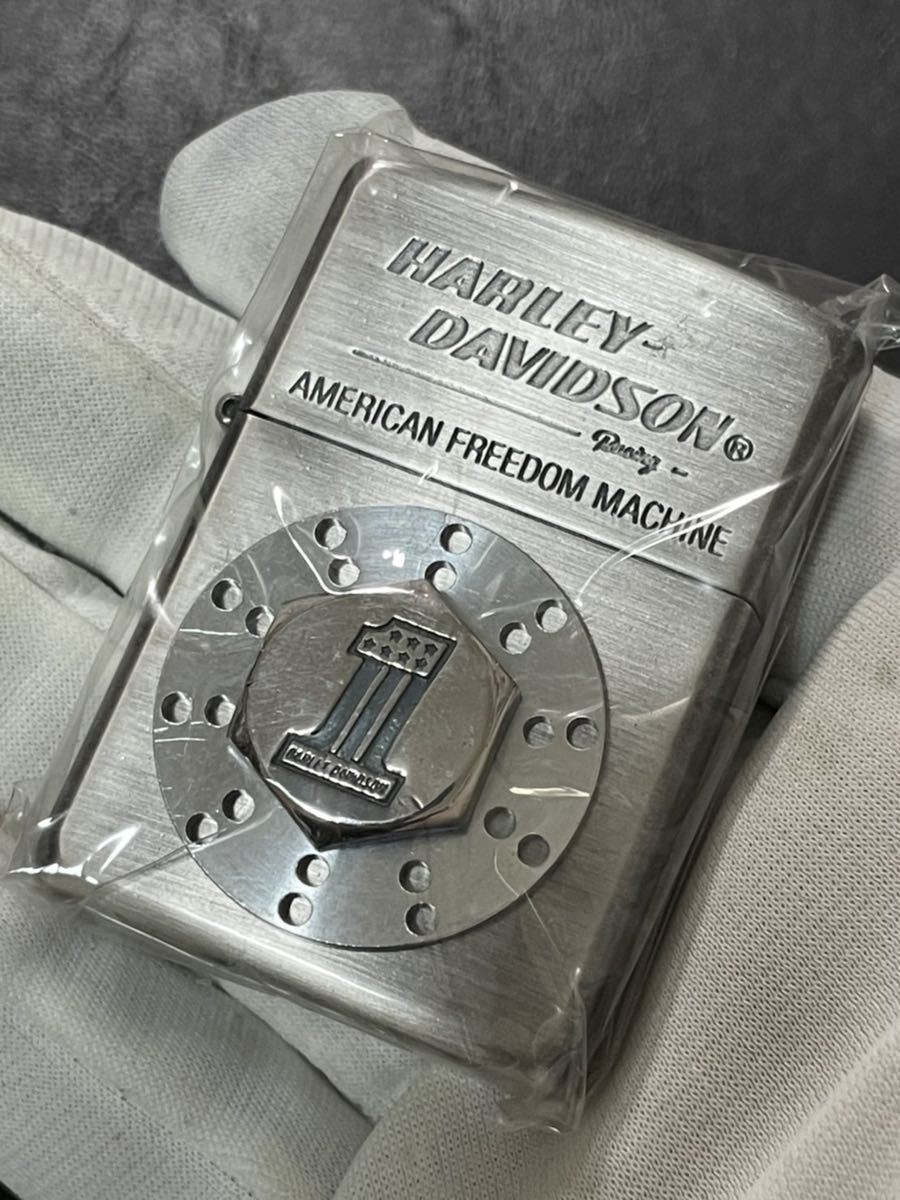 zippo HARLEY-DAVIDSON PDH-US 立体メタル ボルトオン ディスクメタル 1996年製 ハーレーダビットソン 専用ケース 保証書付き