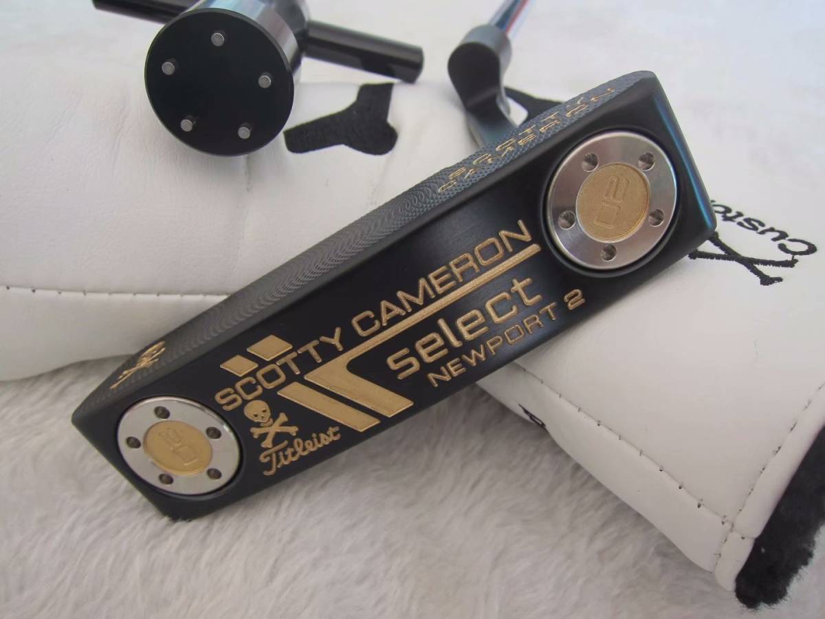 Titleist　タイトリスト　SCOTTY CAMERON　ゴルフ　パター　セレクト　ニューポート2　SELECT　NEWPORT2　ゴールドスカル　34インチ_画像1