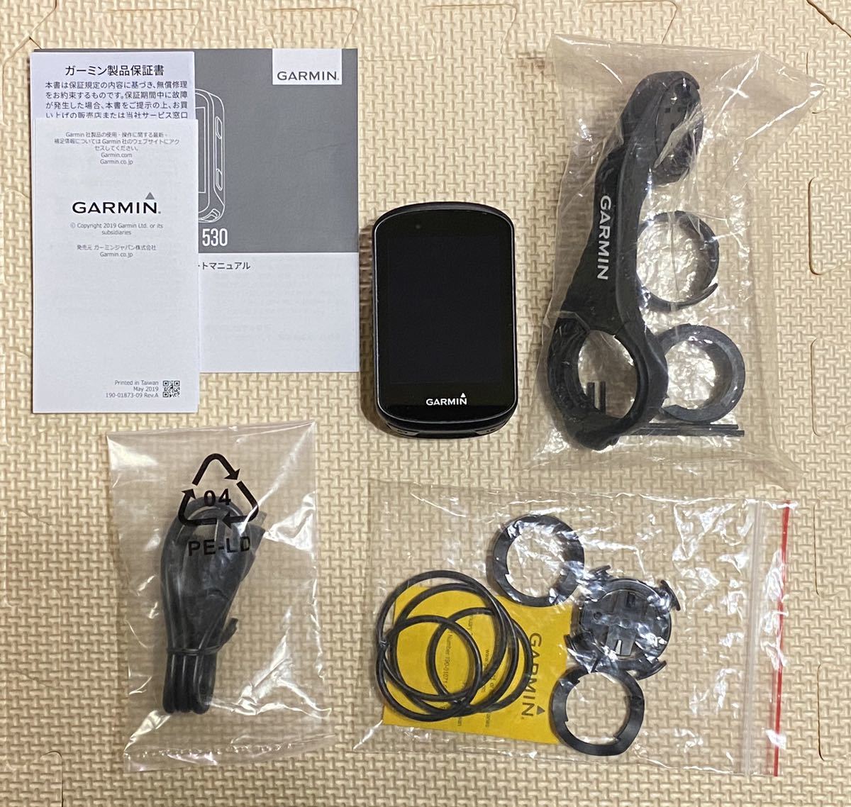 Garmin edge 530 日本語版 本体のみ バッテリー交換済み シリコン