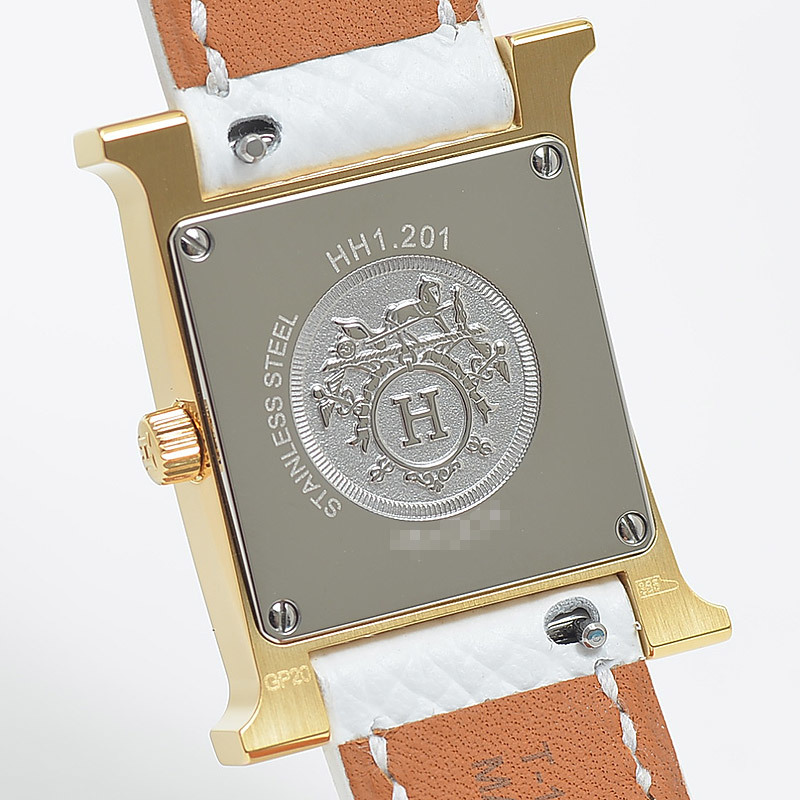 安い大得価】 Hermes - エルメス Hウォッチ レディース 白文字盤