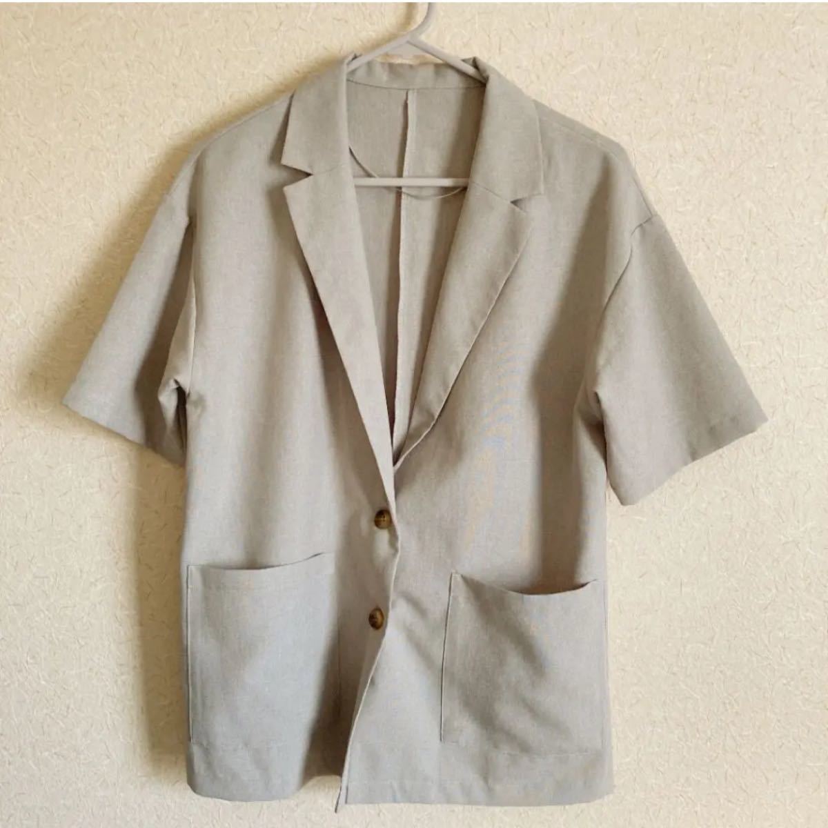 GU ライトオーバーサイズシャツジャケット(5分袖)｜PayPayフリマ