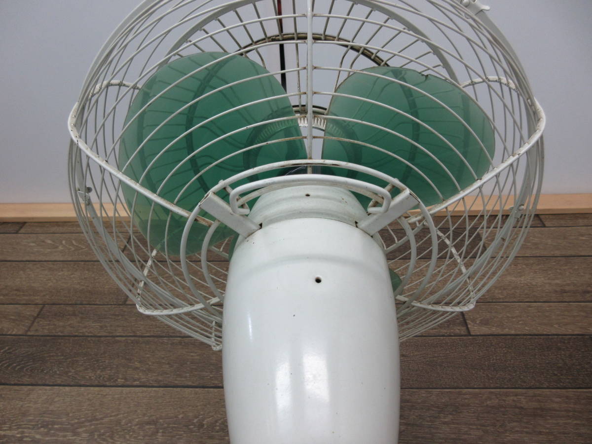 M[7-6]*11 retro National National electric fan 30FD 30cm 3 sheets wings root green green electrification OK secondhand goods 