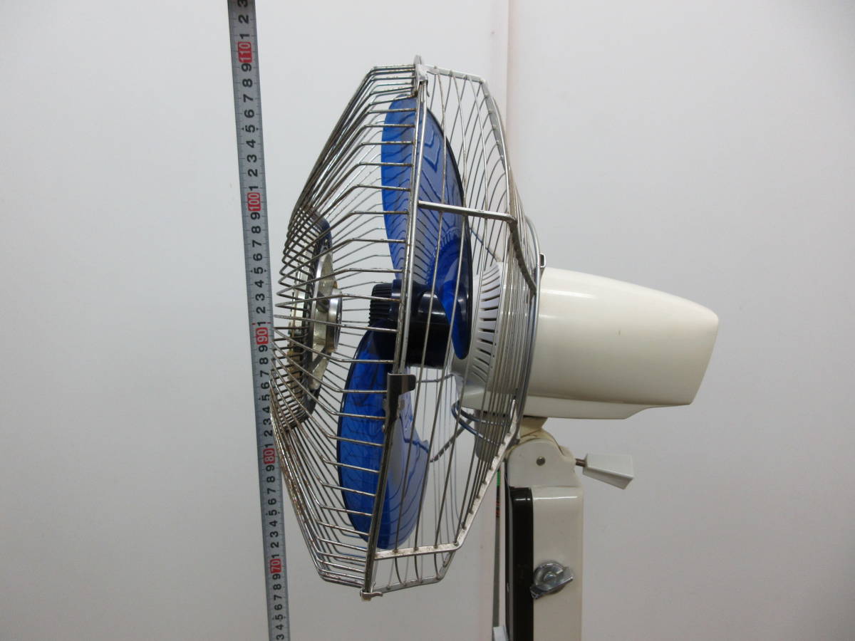 M[7-9] repeated *28 Showa Retro National National large electric fan F-35VZ height approximately 110cm~130cm wood grain 3 sheets wings root origin box attaching moveable goods (6-27 *11)