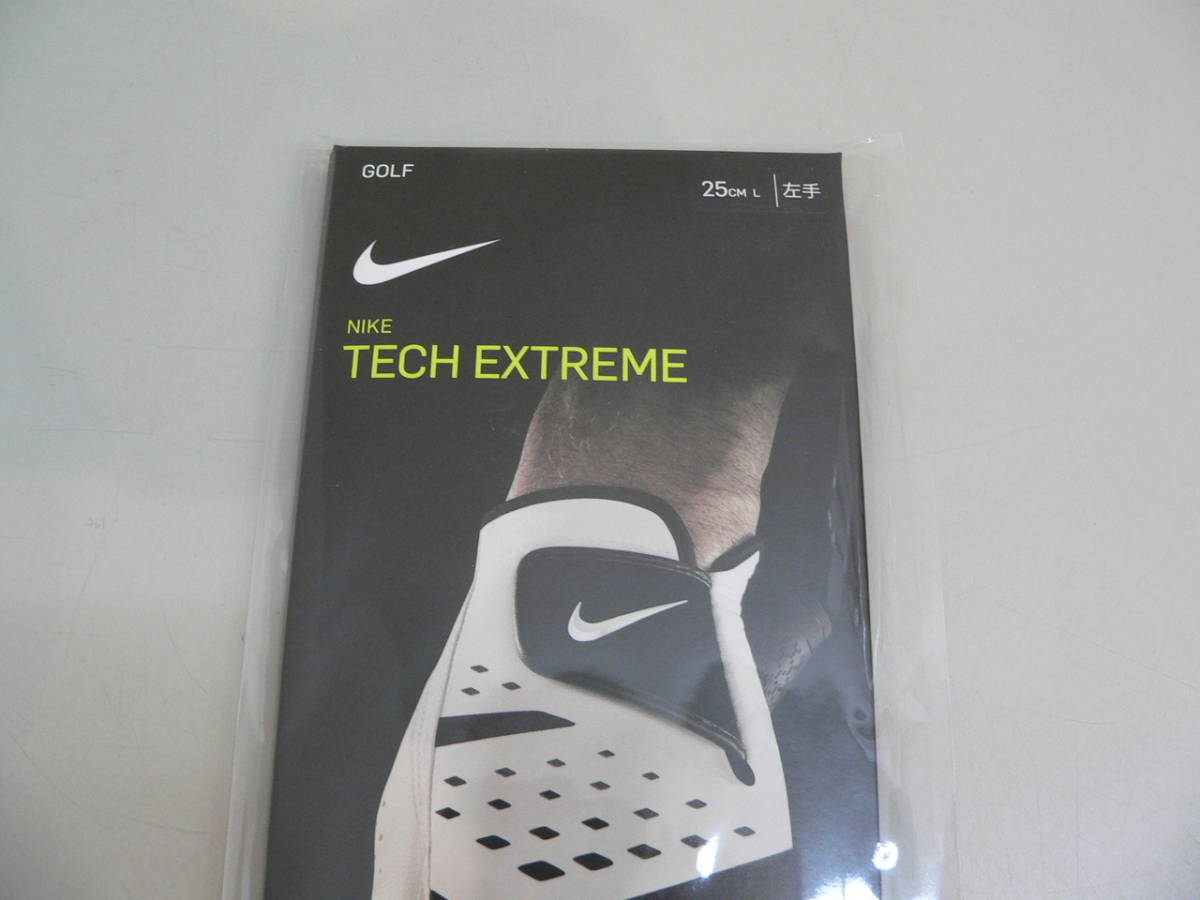 18363●ナイキ　テック　エクストリーム　NIKE　TECH　EXTREME　左手　25cm　L　ゴルフグローブ　未開封品_画像2