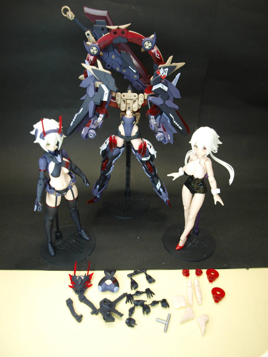 【素体2体と武装セット】スサノヲ 【組立済 一部接着・部分塗装あり】コトブキヤ メガミデバイス 皇巫 スサノオ ■検索 FAガール 2