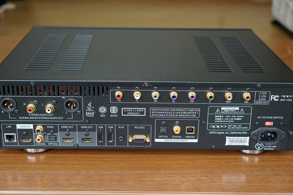 OPPO BDP-105D(JP) ブルーレイ CD SACD プレーヤー OPPO BDP-105D(JP) ブルーレイ CD SACD プレーヤー