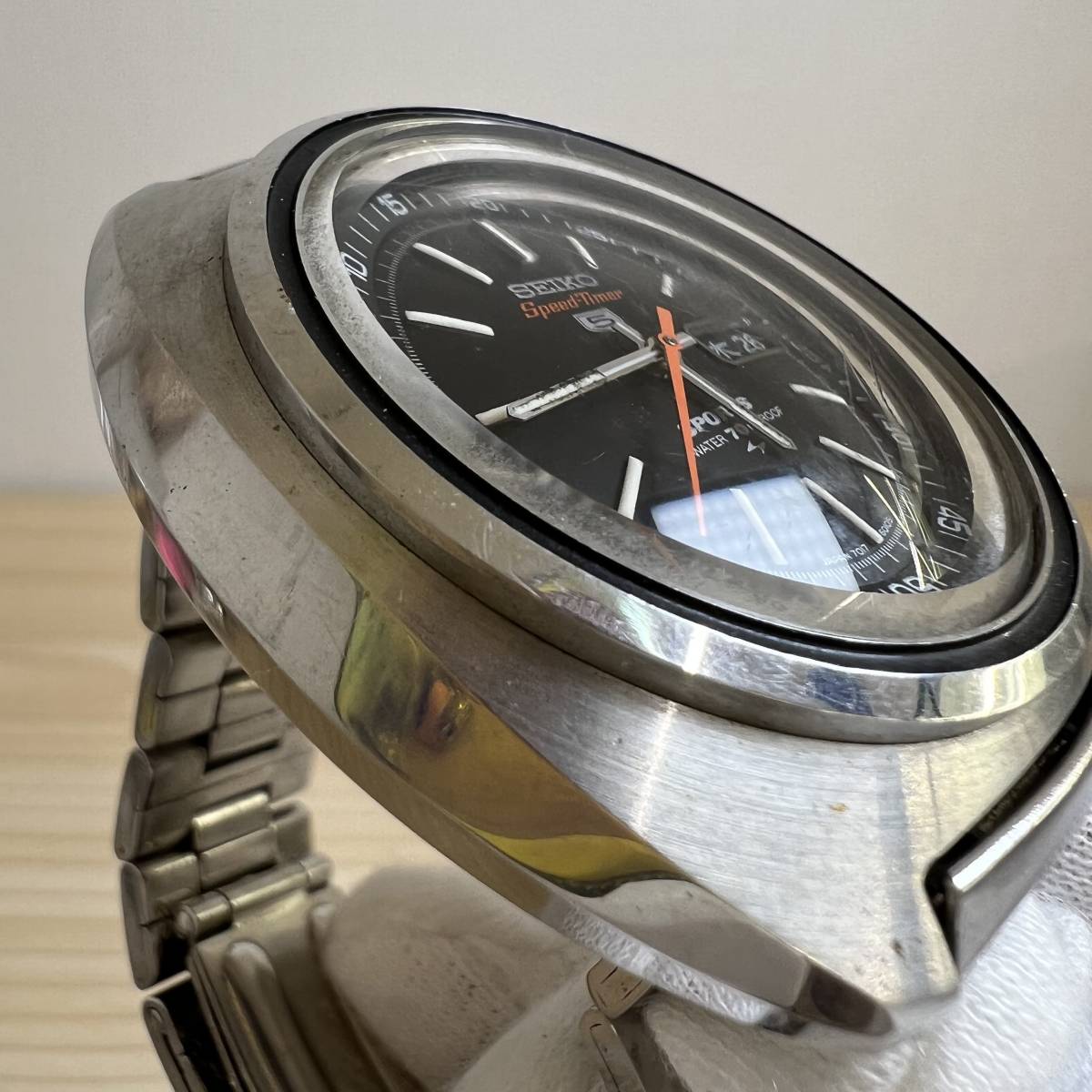 稼働品】SEIKO Speed-Timer 7017-6010 Automatic 45mm 腕時計 メンズ
