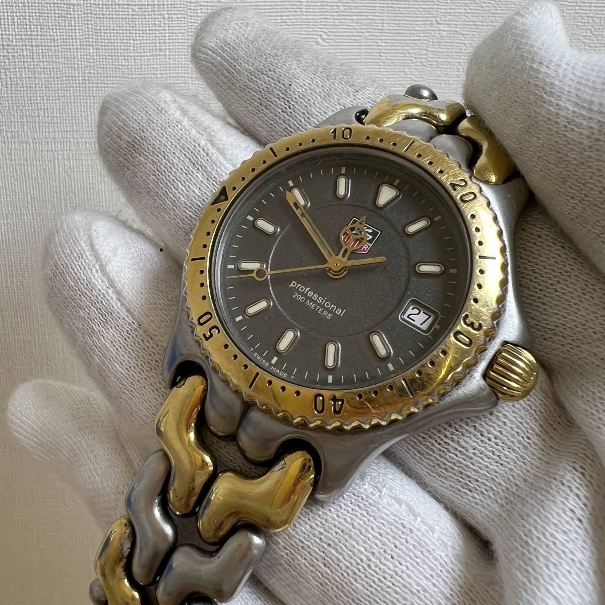 稼働品】TAG HEUER セルシリーズ WG1220-K0 Quartz 40mm 腕時計 メンズ