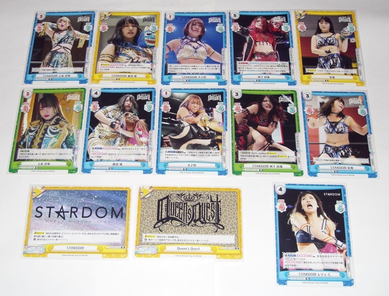 Queen’s Quest(セット)【 ブシロード Reバース × STARDOM(スターダム) 】キャラカード11種＋Reバースカード2種/各1枚 計13枚 ★即決_画像1