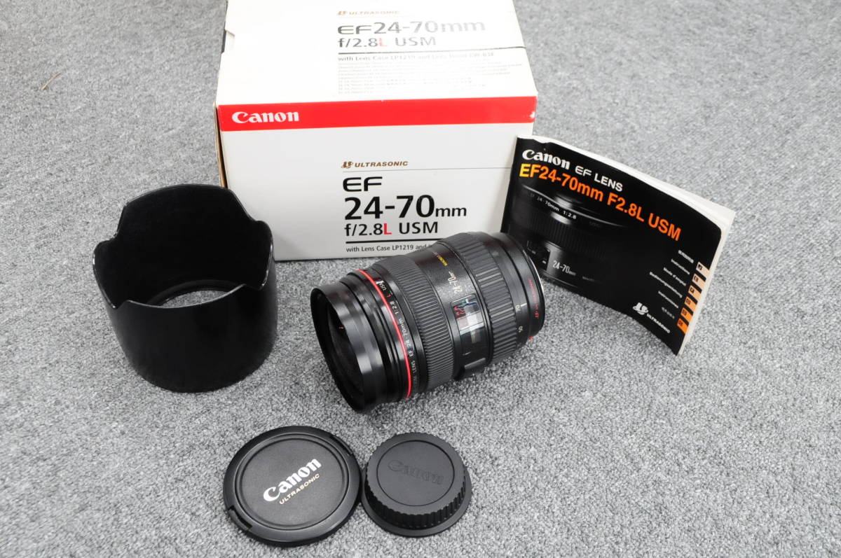 ☆大三元レンズ☆ キヤノン Canon EF24-70mm F2.8L USM 箱など付属品