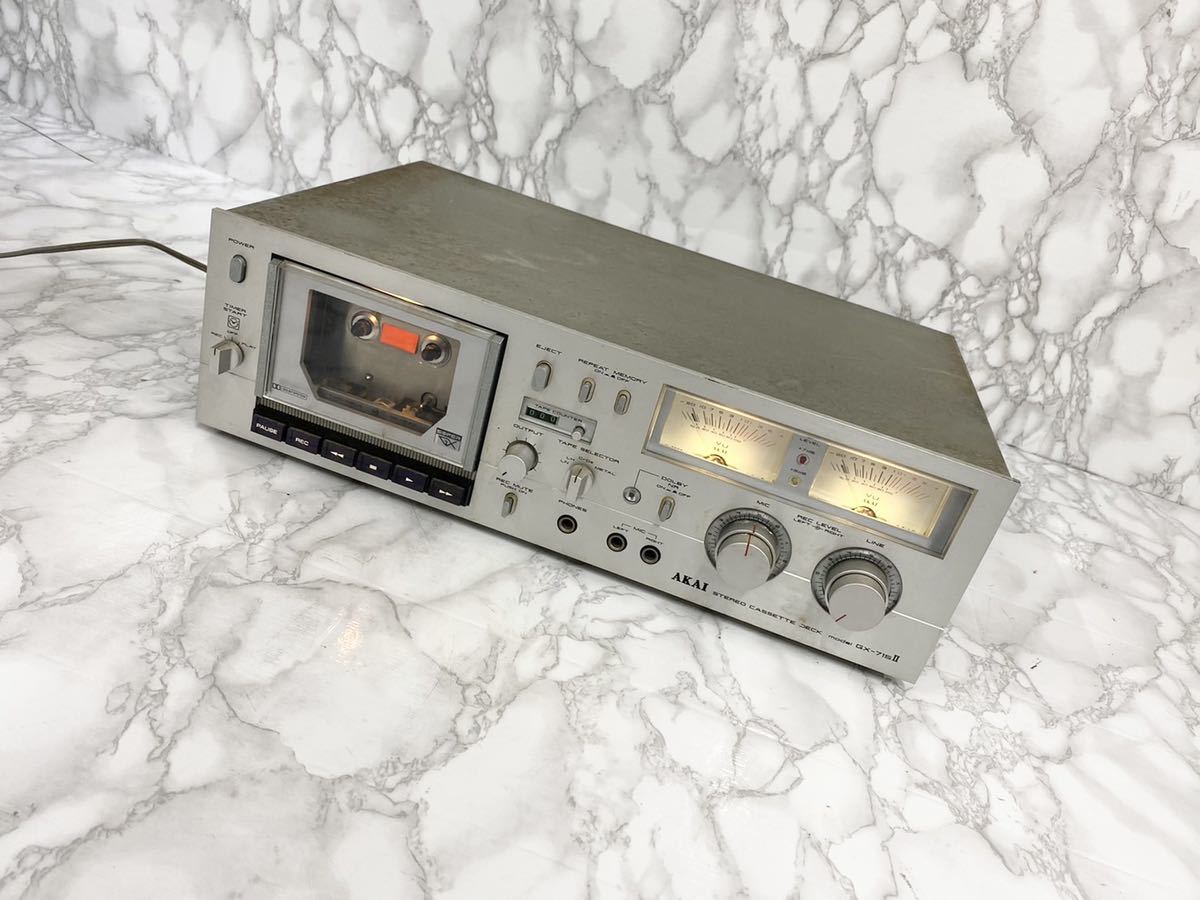 AKAI GX-715 Ⅱ カセットデッキ アカイ 赤井電機 オーディオ機器 AKAI GX-715 Ⅱ カセットデッキ アカイ 赤井電機 オーディオ機器