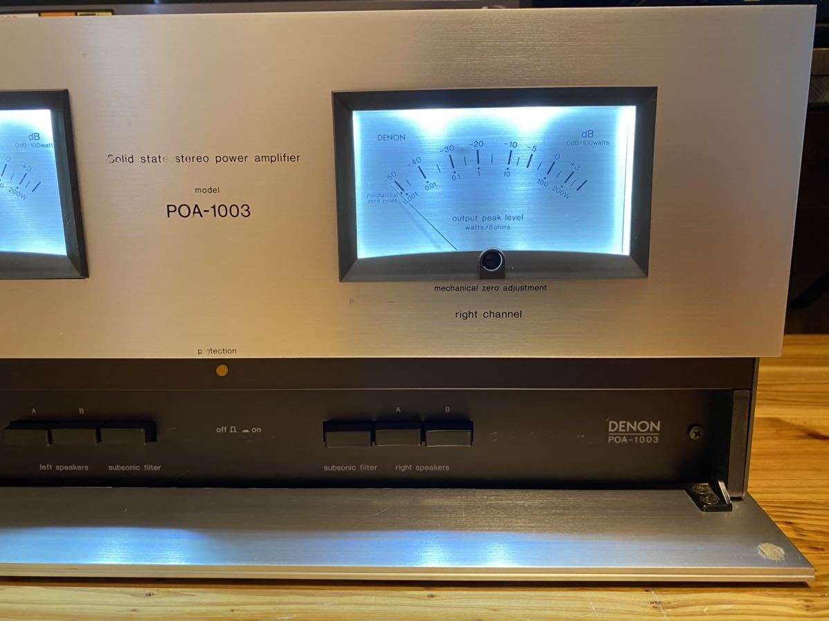 DENON デノン　デンオン　POA-1003 パワーアンプ　メンテナンス品　フルLED仕様、動作良好！_画像6