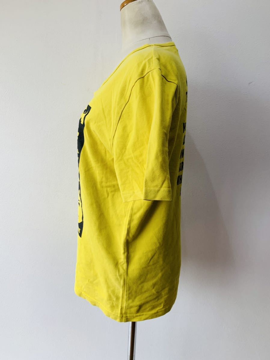 【人気】MICHEL KLEIN/ミッシェルクラン　デザイン　Tシャツ　黄色/イエロー　　レディース　48サイズ　　K1916_画像3