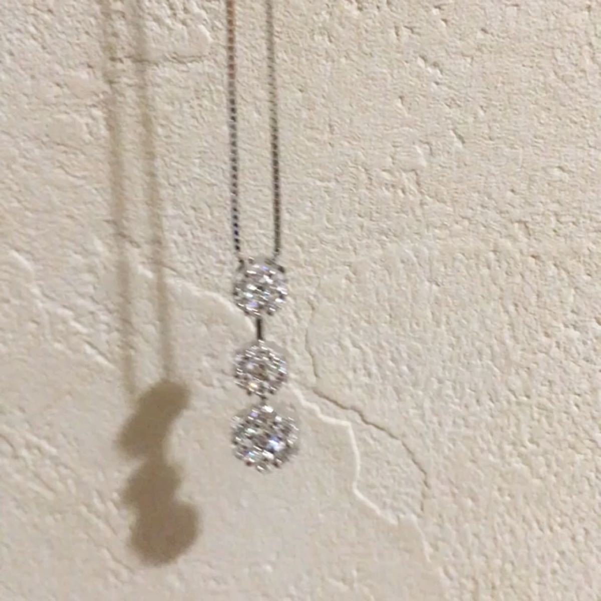 【新品】スイートテンダイヤモンド0.2ct/18金ホワイトゴールドネックレス ゴールド k18 wk18 腕時計、アクセサリー レディースアクセサリー