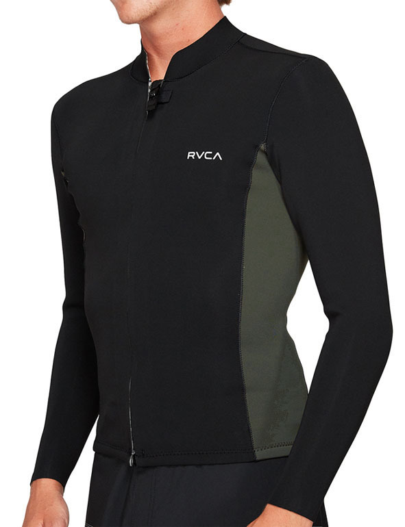 RVCA ルーカ Ancell Front Zip ウェットスーツ ジャケット Sサイズ タッパー 長袖 タッパ フロント ジップ ジッパー_画像2