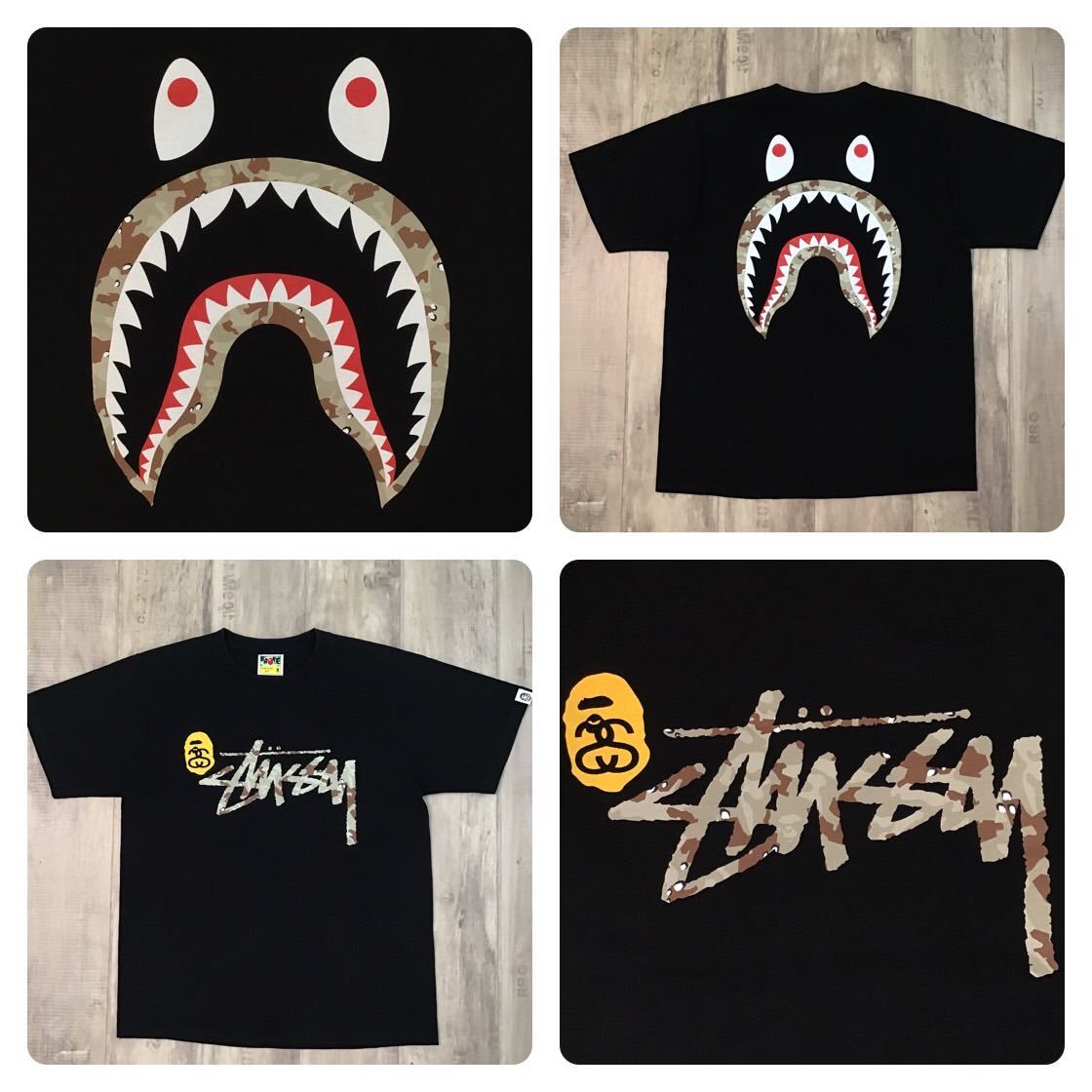 ヤフオク! - ☆激レア☆ stussy × bape camo shar...