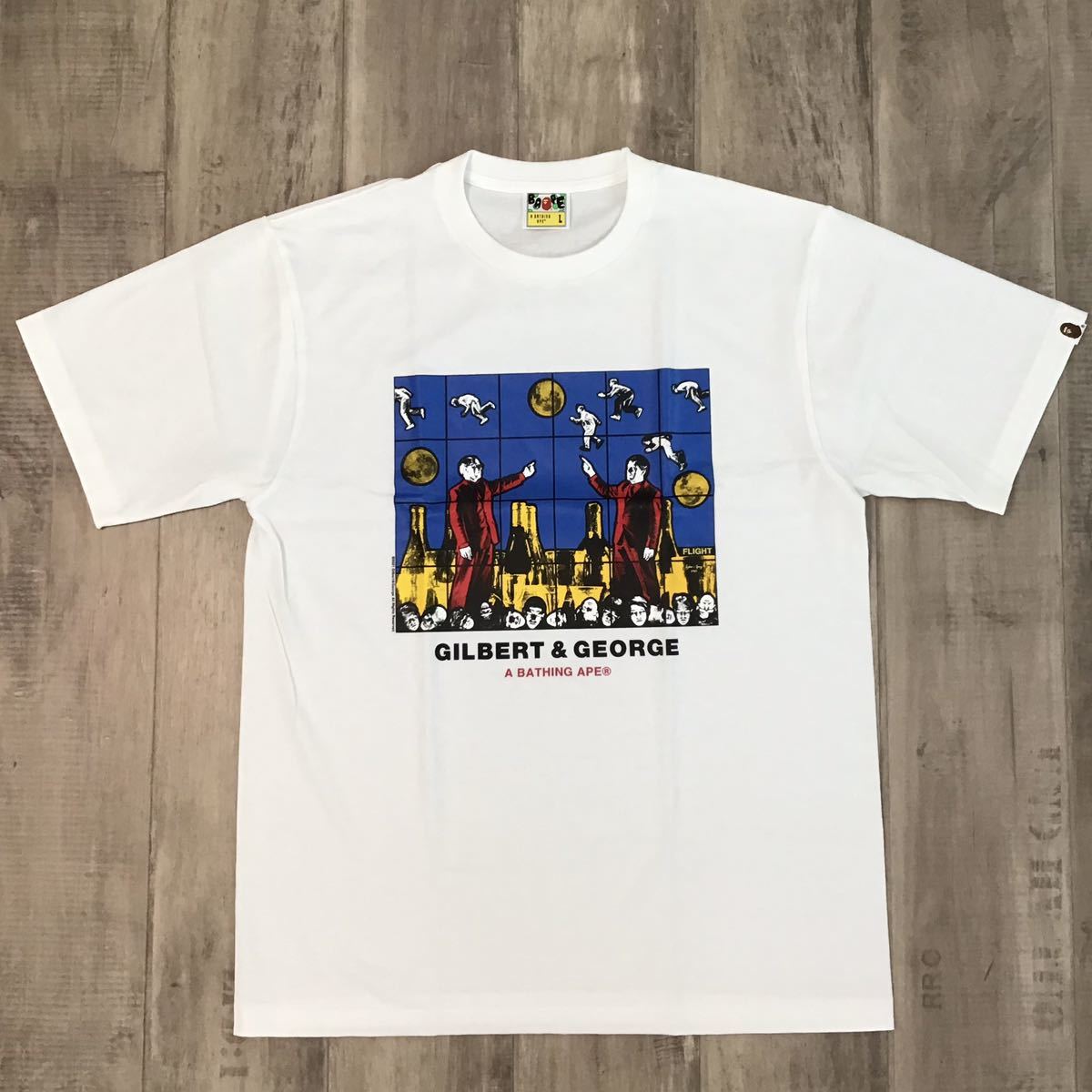 宅送] a Lサイズ Tシャツ ART BAPE × GEORGE & GILBERT ☆4店舗限定
