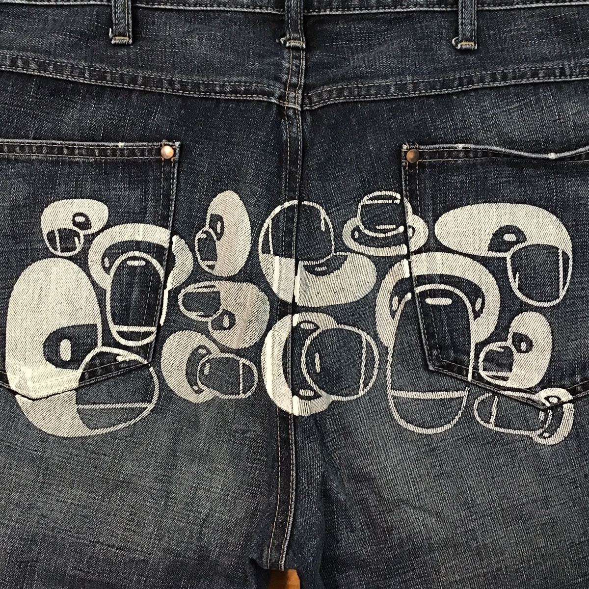 BAPE milo デニム パンツ Lサイズ a bathing ape BAPE denim pants