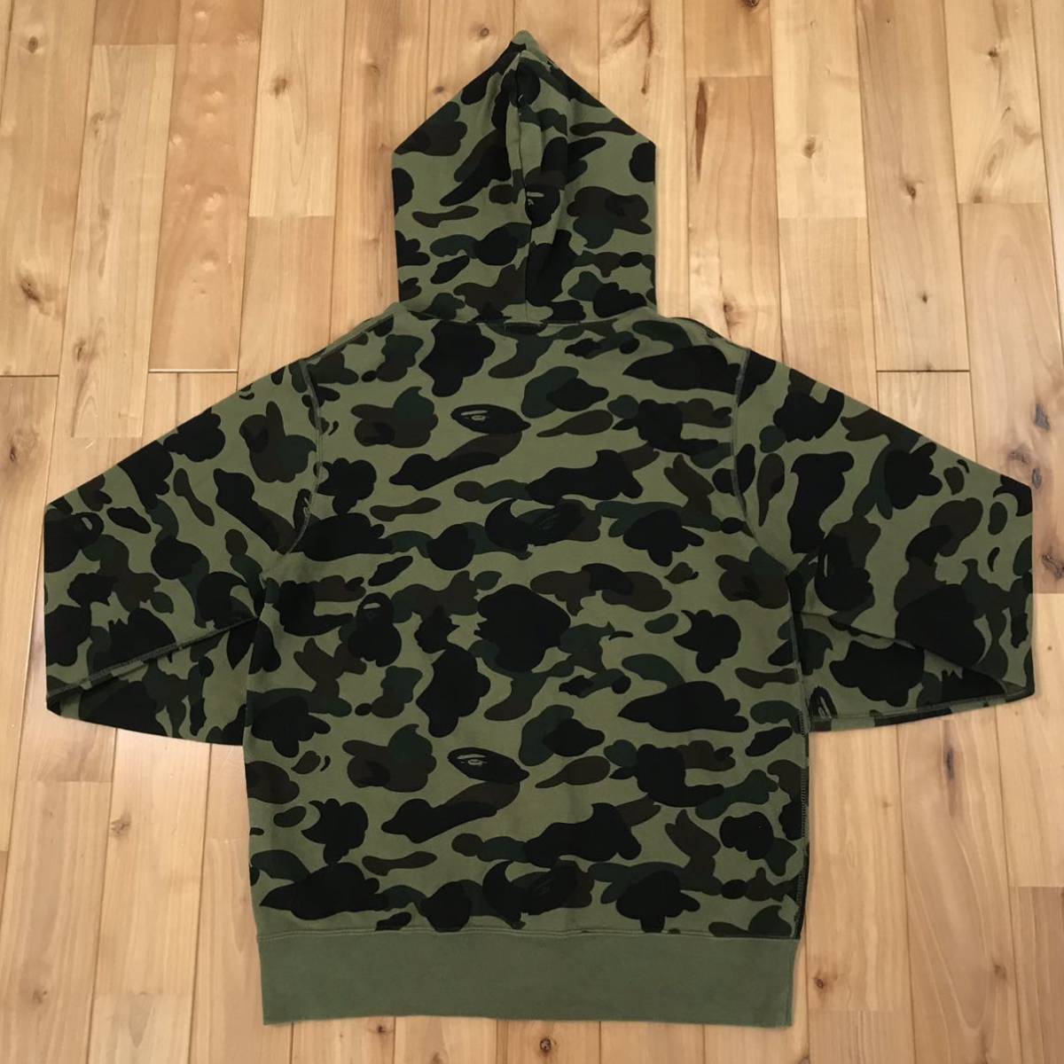 スワロフスキー CRYSTAL STONE BAPE camo フルジップ パーカー Lサイズ a bathing ape swarovski full zip hoodie ベイプ エイプ 迷彩 e25_画像5